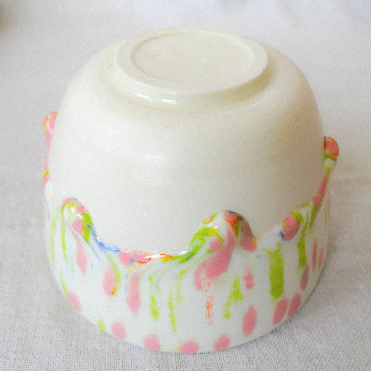 lime/pink porcelain mug (small)