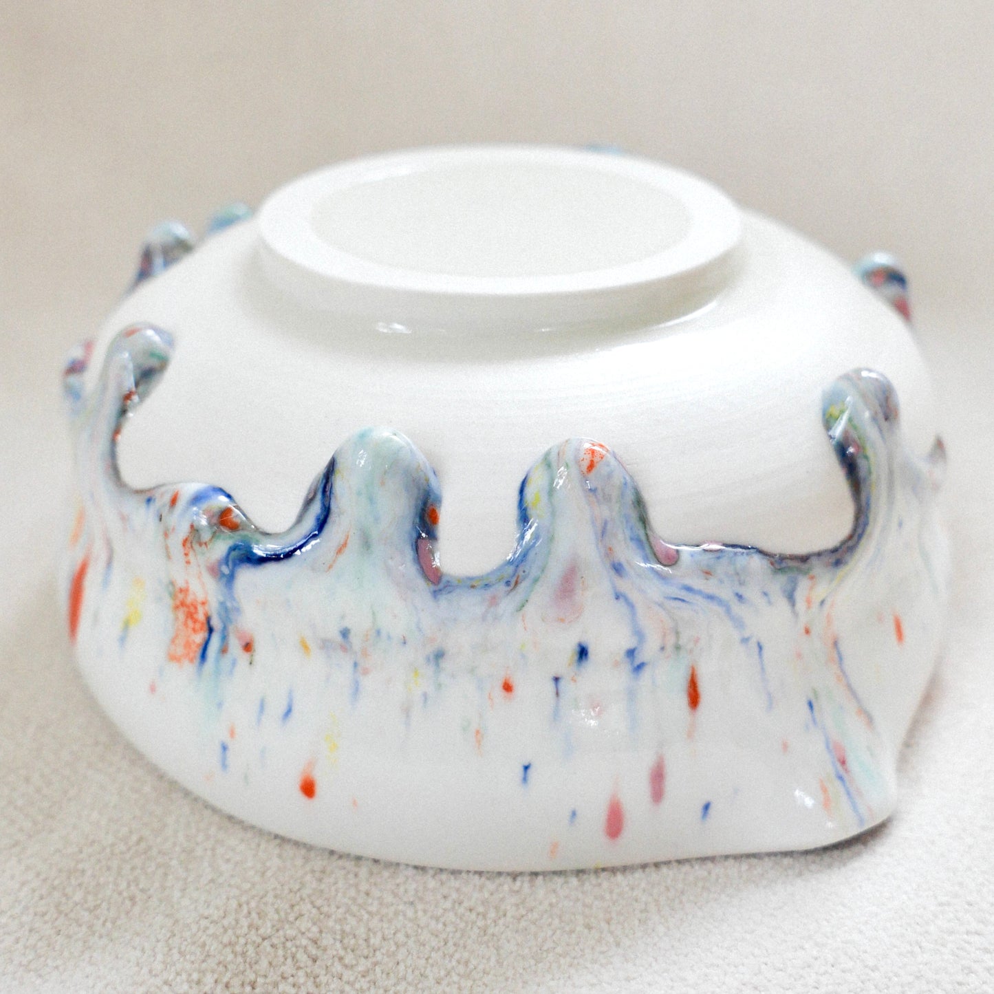 candy drip porcelain matcha set