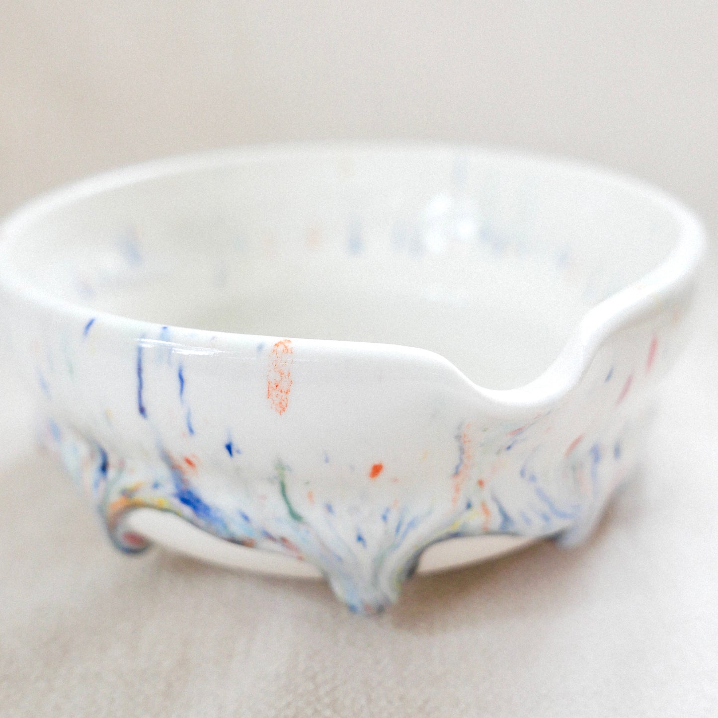 candy drip porcelain matcha set