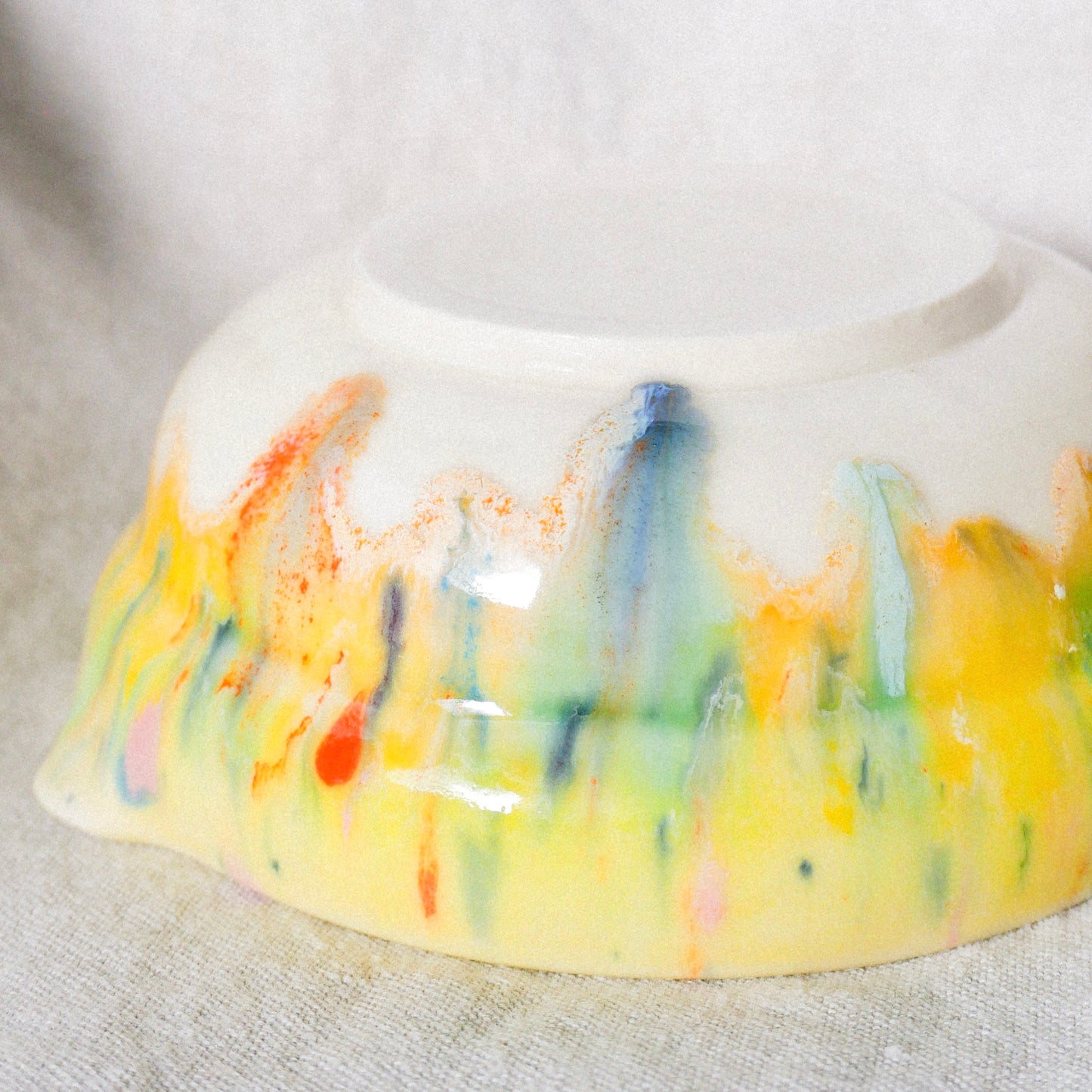 honey melon porcelain matcha set