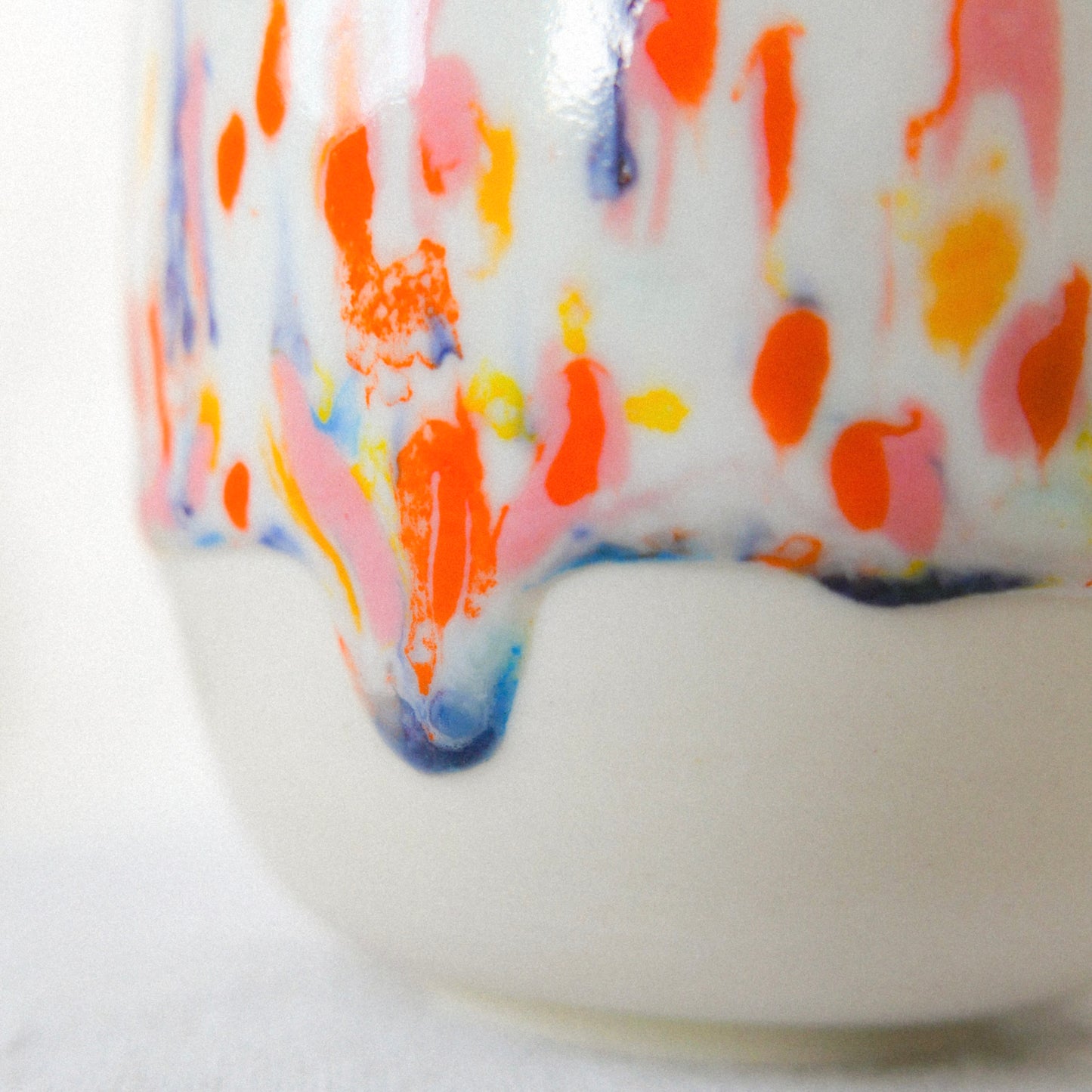 pink/orange porcelain mug (small)
