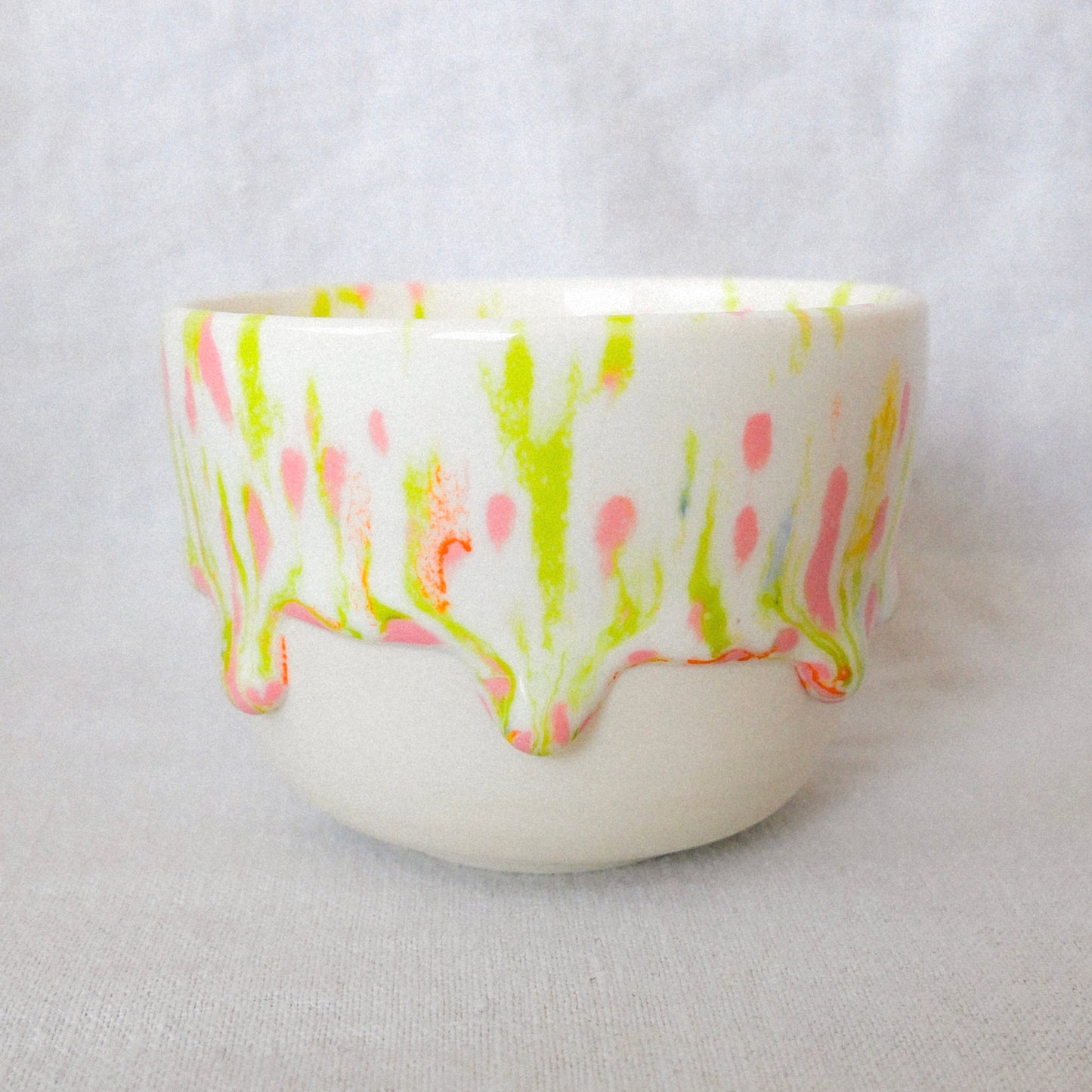 lime/pink porcelain mug (small)