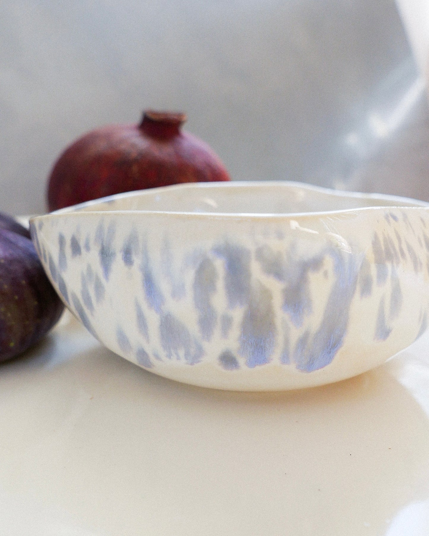 snack bowl „oyster“ lilac speckled