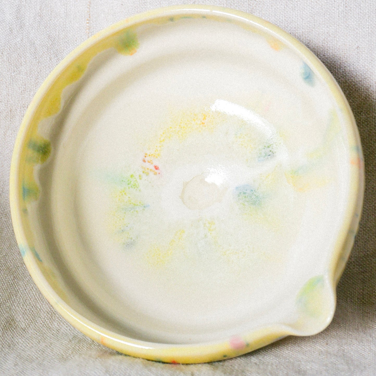 honey melon porcelain matcha set