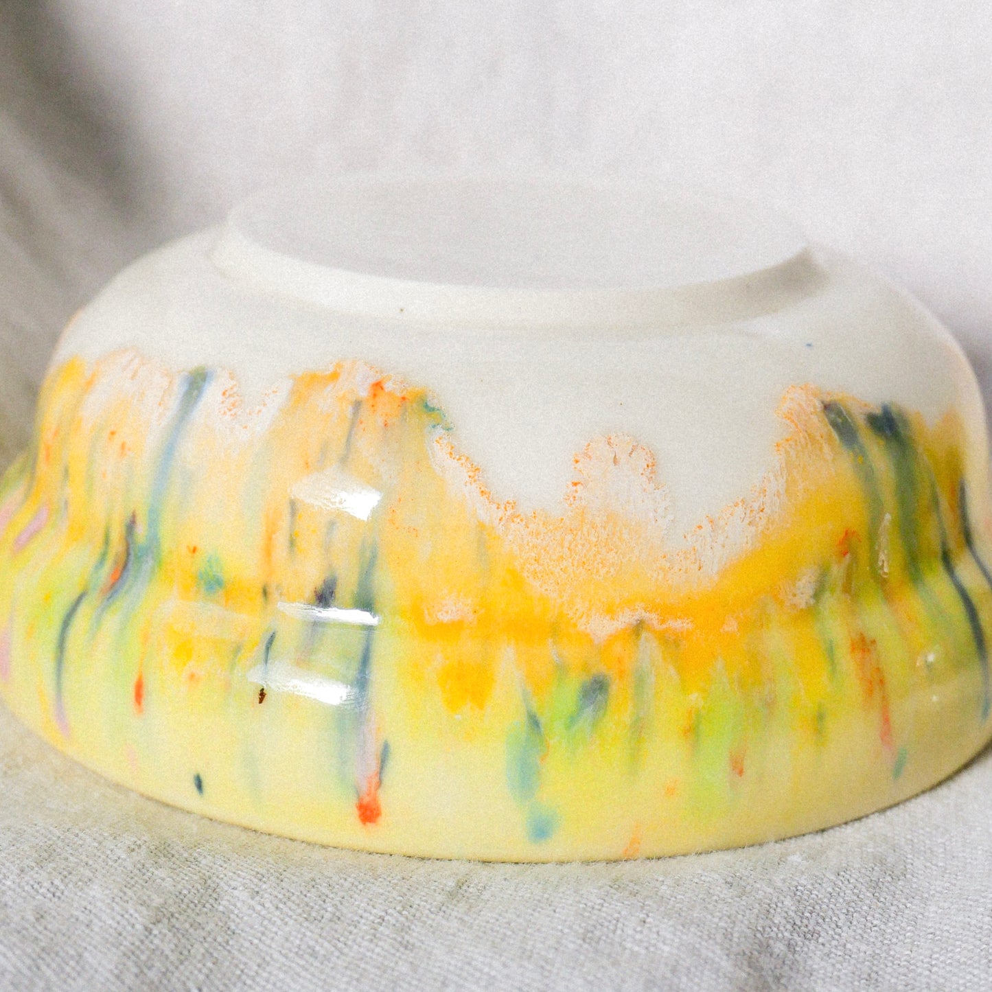 honey melon porcelain matcha set