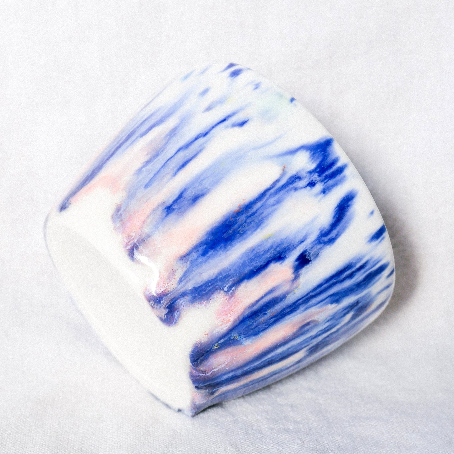 indigo rain porcelain mug (small)