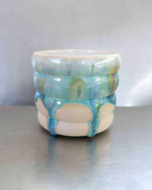 blue meadow wavy mug