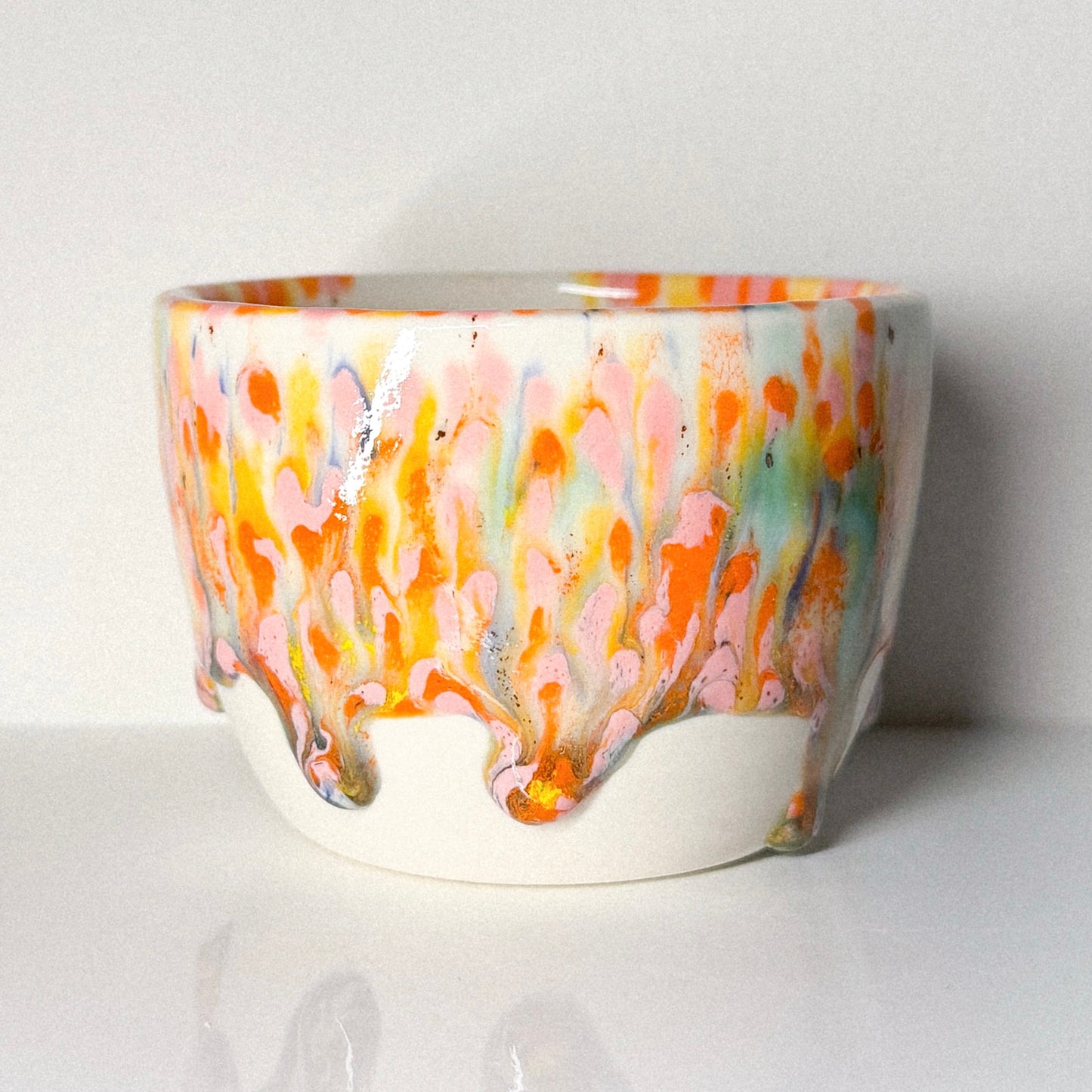 NM porcelain mug pink/orange (small)