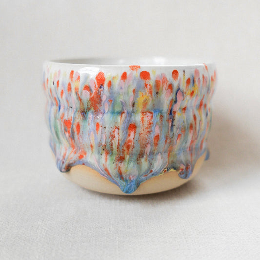 meadow lilac/orange wavy mug