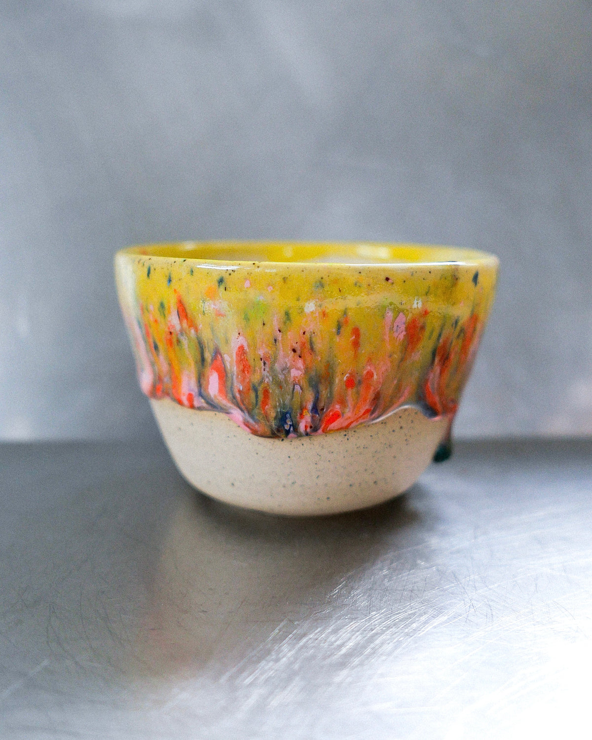 sunset meadow barista mug