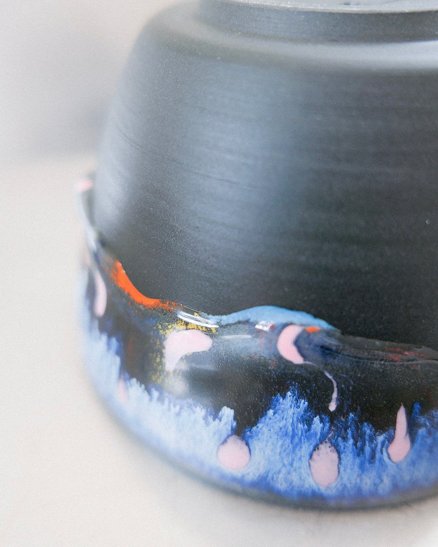 black porcelain barista mug 217 ml