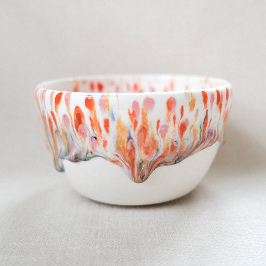 meadow porcelain mug pink/orange (large)