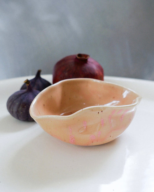 snack bowl „oyster“ rose