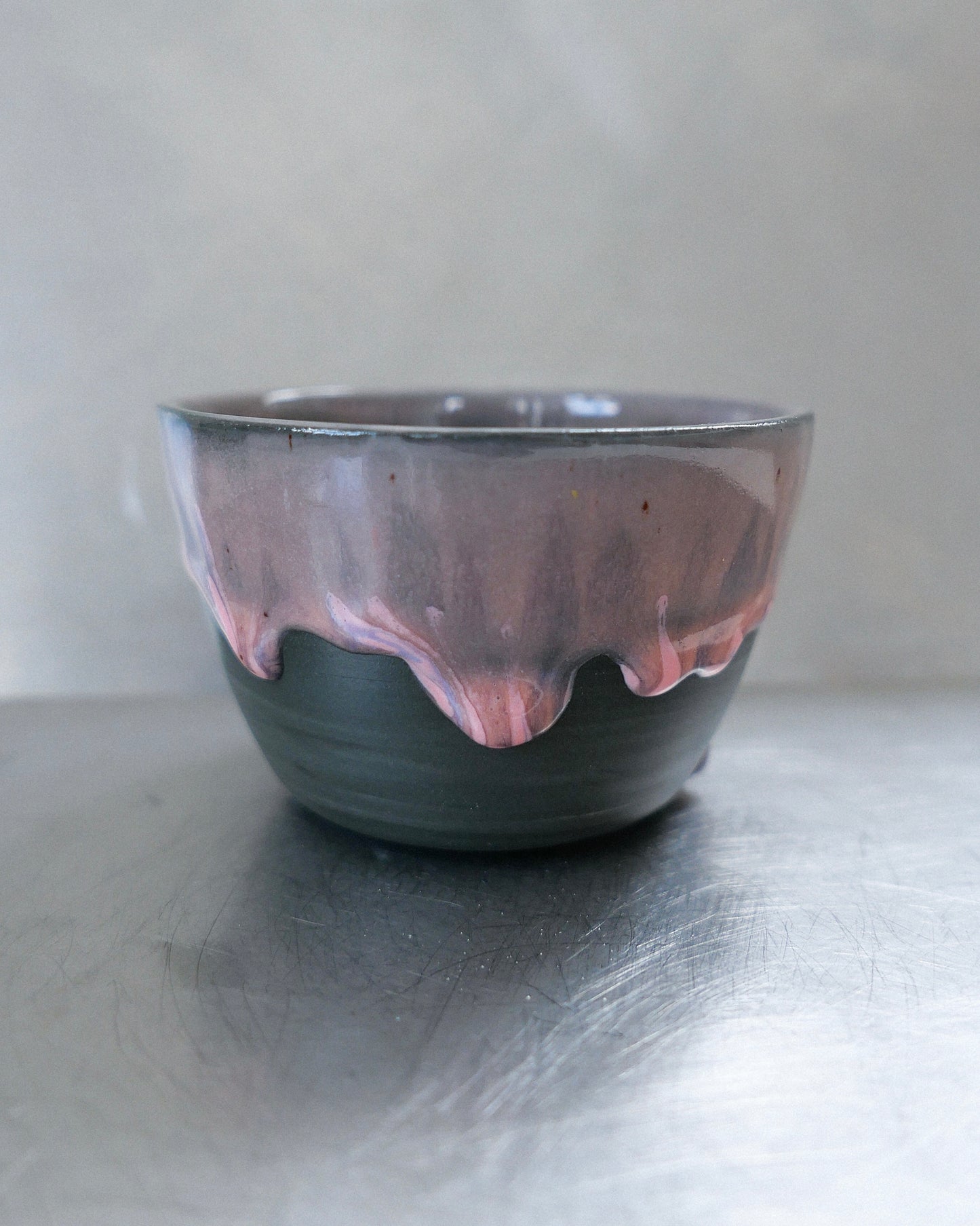 black porcelain barista mug
