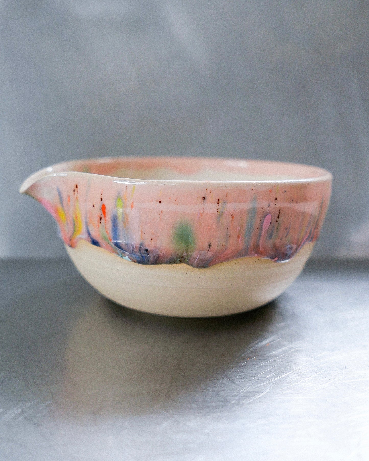 rose meadow matcha bowl
