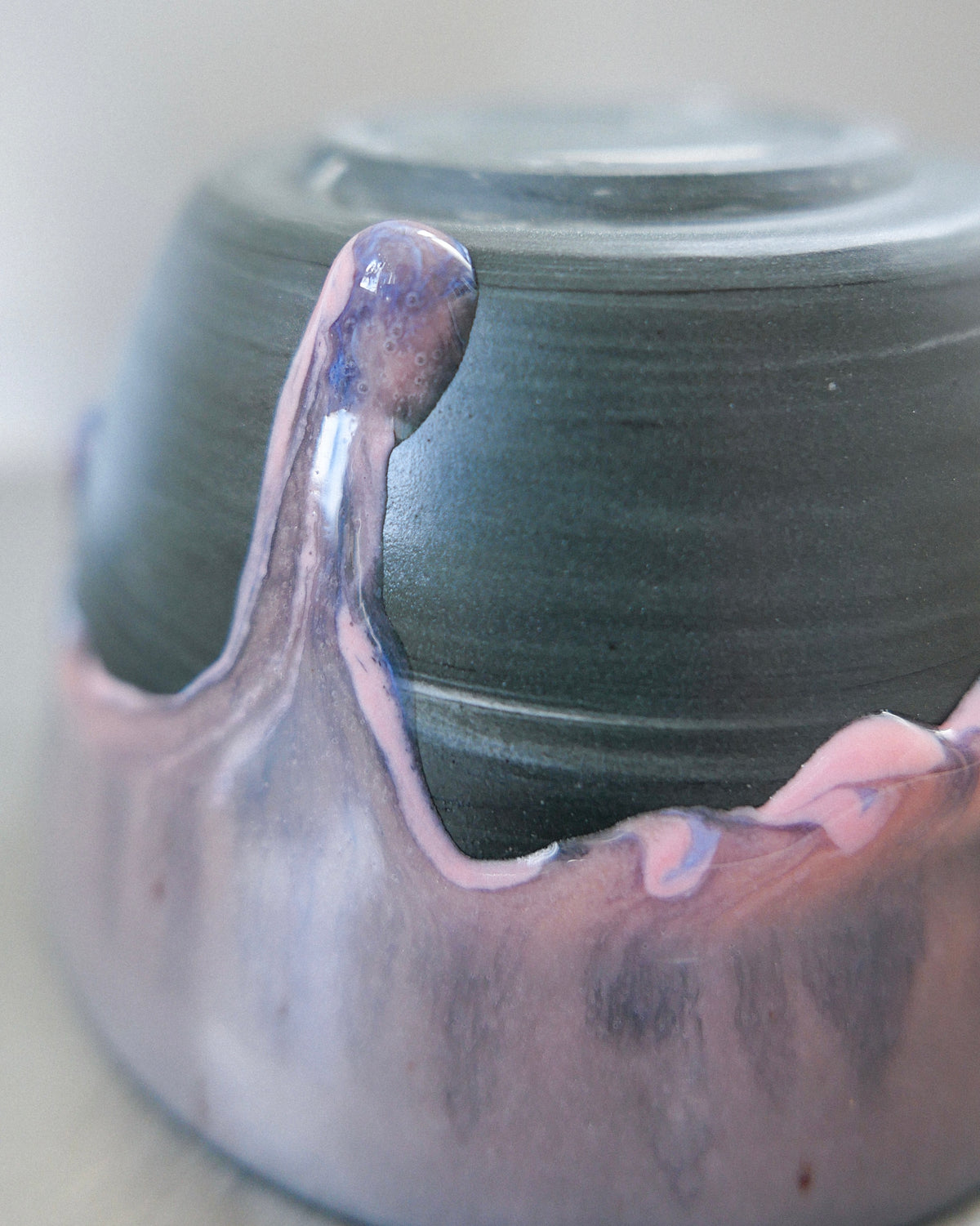 black porcelain barista mug