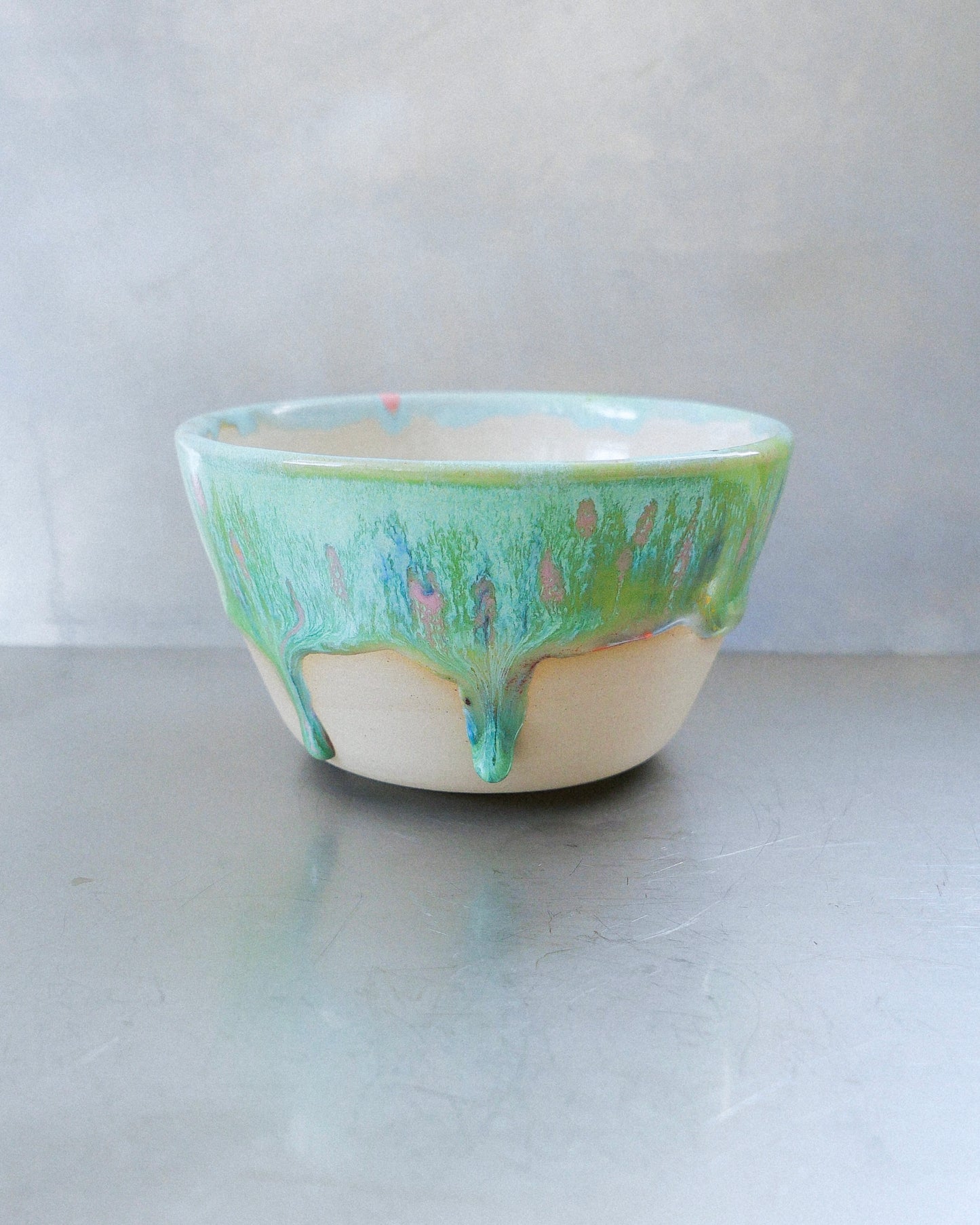 lime green barista mug