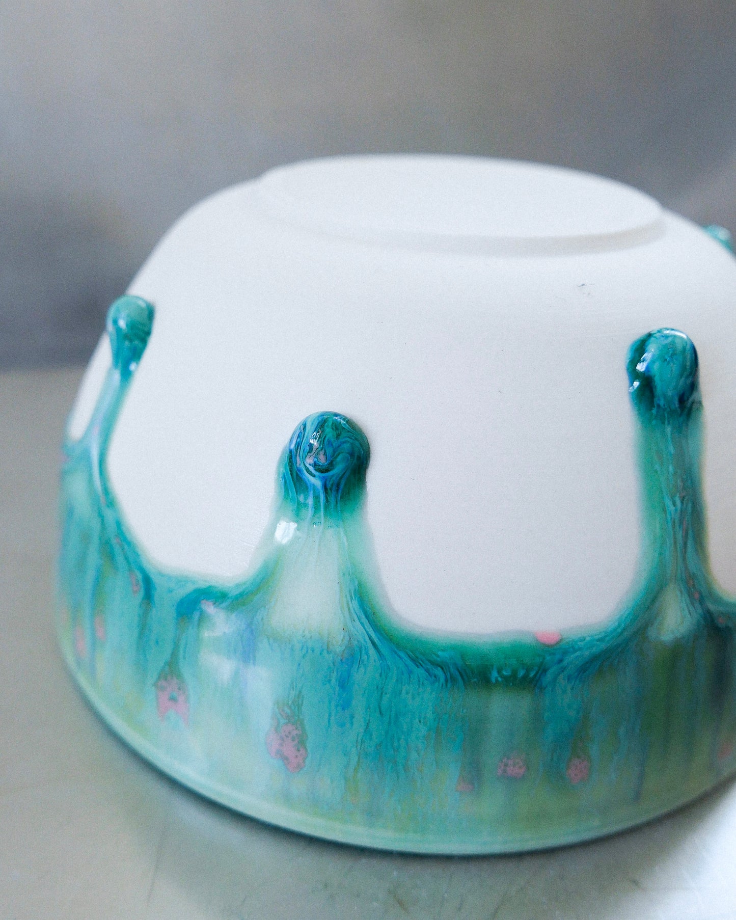waterlily porcelain matcha bowl