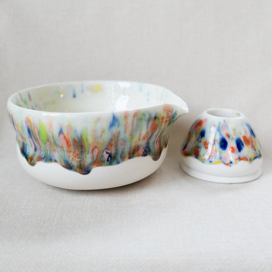 ice candy porcelain matcha set