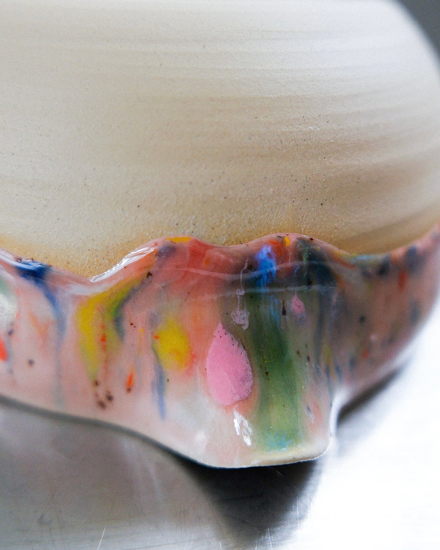 rose meadow matcha bowl