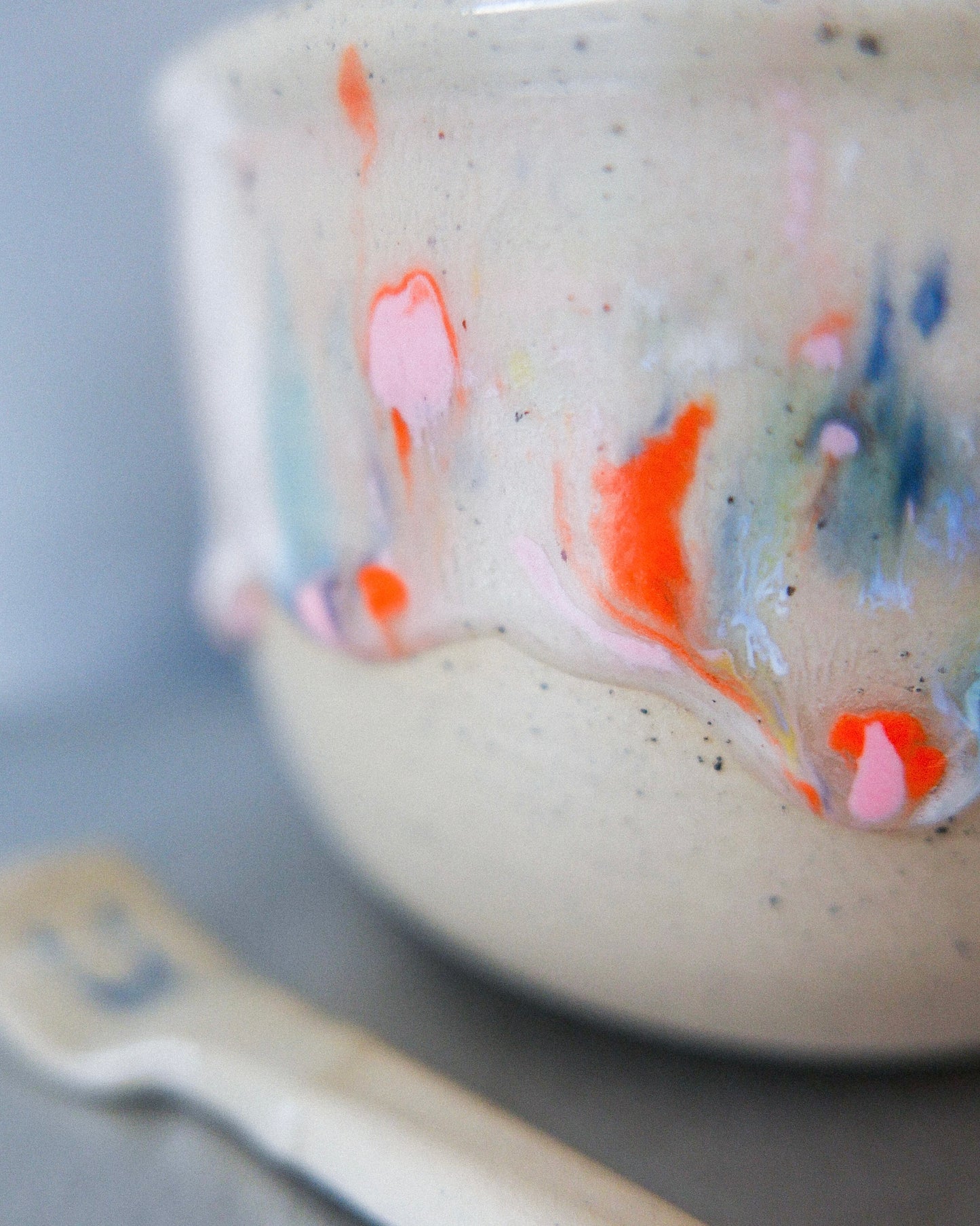 ice cream bowl with spoon