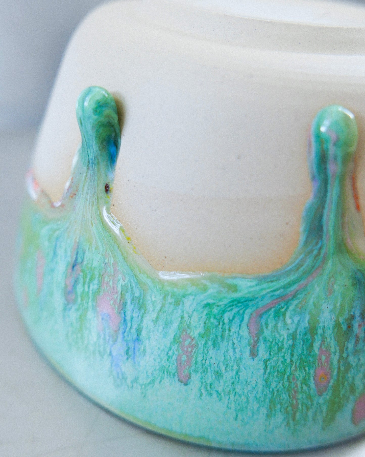 lime green barista mug